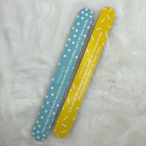 3/$12 (mix and match discount) Spongelle Set of 2 Nail Files/Emery Boards - New